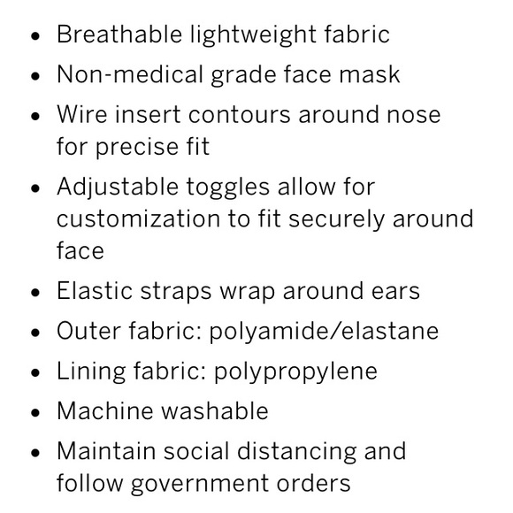 PINK Victoria’s secret face mask new Black - Picture 7 of 7